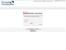 Tablet Screenshot of crm.trustedtranslations.com